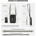 thumbnail image 5 of YOOLIFE Crossbody Bags for Women, Leather Initial Sling Bag Purses Phone Cross Body Shoulder Wallet Bag for Women Trendy Fanny Pack for Women, 5 of 6