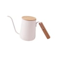 thumbnail image 4 of Hervidor de café de cuello de cisne con asa Hervidor de café de goteo manual 350 ml de color beige, 4 of 9