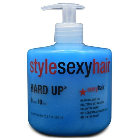 Style Sexy Hair Hard Up Gel - Shine 9 / Hold 10 16.9-Oz Pump (Best Gel For Short Hair)