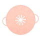 thumbnail image 1 of Tapa de silicona antiderrames, pantalla antisalpicaduras de silicona, doble asa, multiusos Rosa, 1 of 7