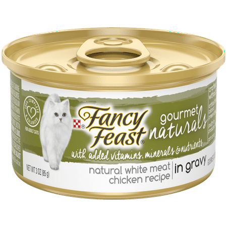 Gravy Recipe - (12 Pack) Fancy Feast Natural Gourmet Naturals White Meat Chicken Recipe in Gravy, Wet Cat Food, 3 oz. Cans