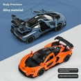 thumbnail image 4 of 1:32 McLaren Senna Alloy Sports Car Diecast Metal Model Simulation Sound Light Pull Back Racing Toy Children Birthday Toy Gift orange, 4 of 6