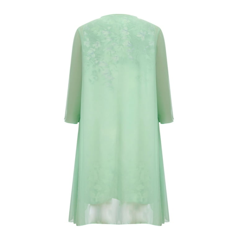 JURANMO Womens Flowy Floral Dresses with Jacket 2 Piece Sets 3/4 Sleeve Sheer Chiffon Summer Cocktail Wedding Guest Dress Holiday Outfits Green XXXXXL Today's Sales - Walmart.com JURANMO Womens Flowy Floral Dresses with Jacket 2 Piece Sets 3/4 Sleeve Sheer Chiffon Summer Cocktail Wedding Guest Dress Holiday Outfits Green XXXXXL Today's Sales - Walmart.com