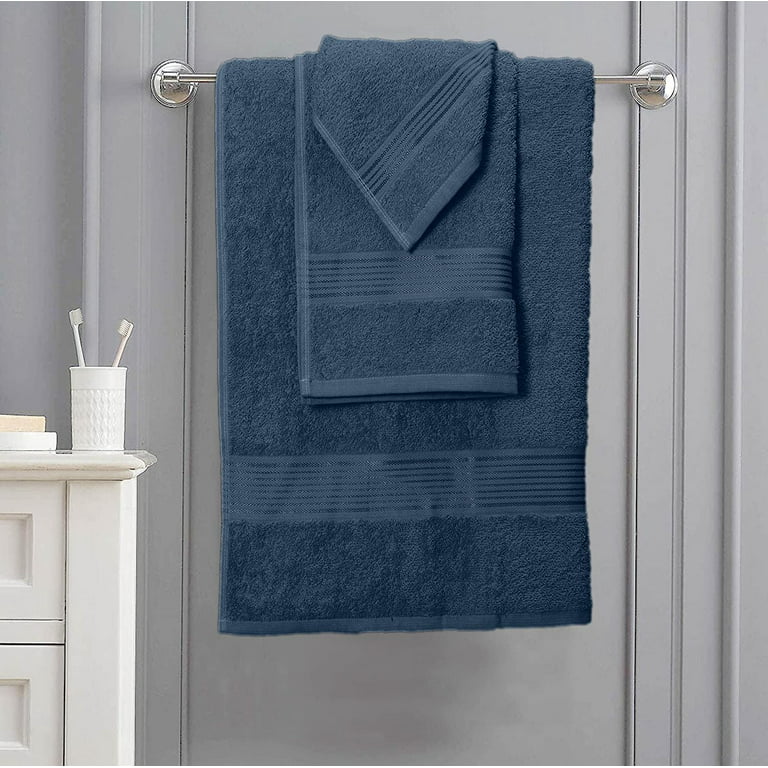  Belizzi Home Ultra Soft 6 Pack Cotton Towel Set, Contains 2 Bath  Towels 28x55 inch, 2 Hand Towels 16x24 inch & 2 Wash Coths 12x12 inch,  Ideal for Everyday use, Compact