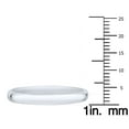 thumbnail image 4 of SZUL Women's Platinum 3mm Domed Comfort Fit Wedding Band, 4 of 8