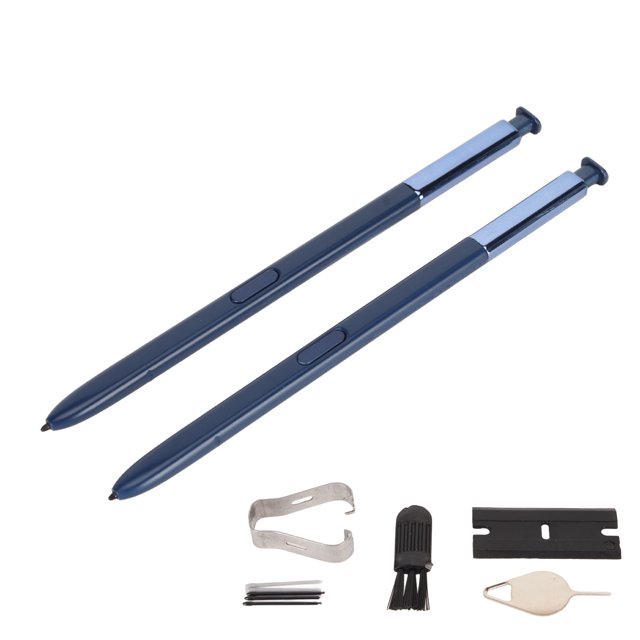 2 lápices ópticos de repuesto para Samsung Galaxy Note 8, con punta de expulsión y pin azul.