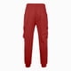 thumbnail image 4 of Pantalones cargo de poliéster para hombre, de longitud completa, a la moda, de color liso, con bolsillos, cordón ajustable, cintura elástica y pierna recta., 4 of 5