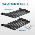 thumbnail image 7 of Pyle PLRSTN14UX2 - Pyle PLRSTN14UX2 - 1UX2 Server Rack Shelves - Universal Device Server Rack Mounting Tray, 7 of 7