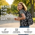 thumbnail image 6 of FKELYI Black Musical Note Print Kids Backpack Lightweight School Bookbag for Boys Girls Elementary Casual Daypack with Side Pockets for Primary School Backpacks Travel Bag, 6 of 7