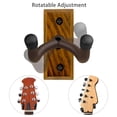 thumbnail image 3 of Soporte de pared para guitarra eléctrica acústica, madera de cebra, en forma de U, 3 of 6