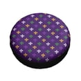 thumbnail image 3 of Kll Purple Mardi Gras Tire Cover,Universal Wheel Tire Cover For Trailer, Rv, Suv, Truck,Camper And Many Vehicle,(14 Inch), 3 of 8