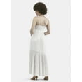 thumbnail image 2 of No Boundaries Tiered Maxi Dress with Crochet Lace Trim, Women's, 2 of 4