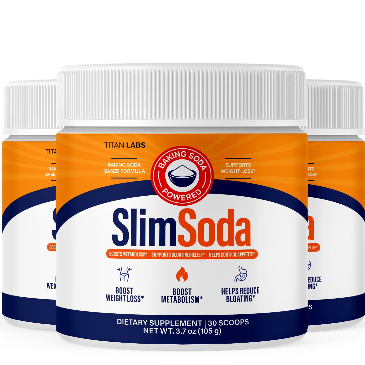 SlimSoda Powder Advanced Formula Supplement to Support Active Lifestyle (3 Pack)
