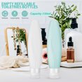 thumbnail image 4 of SHISUYAN 2pcs Travel Toiletry Dispenser Bottles Silicone Travel Bottles Empty Refillable Containers For Shampoo Lotion Body Wash 150 ML, 4 of 8
