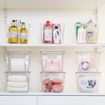 thumbnail image 5 of 2 Pack Clear Stackable Storage Bins with Lids, Large Plastic Containers Handle for Pantry Organizer and Storage,Perfect Bathroom,Cabinet,Kitchen,Fridge,Closet Organization L( 11"L x 7.5"W 6"H), 5 of 5