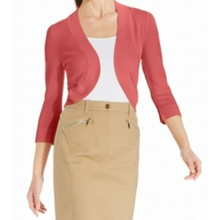 Pink Shrug - Jessica Howard NEW Pink Coral Women's Size Small S Open Front Shrug Sweater