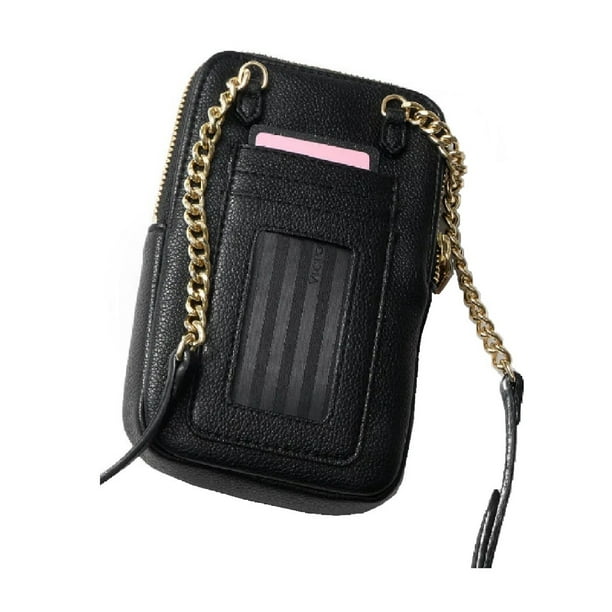 Bolsa bandolera negra para celular Victoria´s Secret Mujer