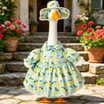 thumbnail image 5 of Fruit Lace Goose Dress, Woven Floral Sculpture Cover, Lightweight Holiday Decor, Unique Porch Statue Outfit for Outdoor Patio Seasonal Party, 5 of 6