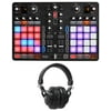 Hercules P32 DJ USB Mixing DJ Controller Interface + Audio Technica Headphones