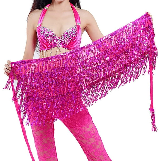 Women's Belly Dance Hip Scarf Performance Outfits Skirt Festival Clothing 
