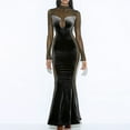 thumbnail image 2 of CEHVOM Robe Longue Décontractée d'Automne pour Femmes Manches Longues en Maille Col Rond Robe Sexy en Solde, 2 of 8