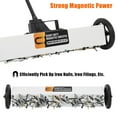 thumbnail image 2 of 24/36-Inch Rolling Magnetic Sweeper with Wheels, Telescoping Magnetic Pickup Tool with Adjustable Handle, 33/55-Pound Capacity Heavy-Duty Magnet to Pick Up Nails, 2 of 6