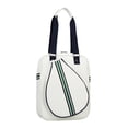 thumbnail image 3 of DYNWAVECA Tennis Bag Water Resistant Racquet Holder Practical Pouch Fashion Professional Tennis Racket Bag for Outdoor Travel Beginners white 1 shoulder, 3 of 10