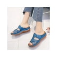 thumbnail image 6 of SIMANLAN Women's Orthopedic Sandals Slides Wedge Heel Mules Shoes Size, 6 of 6