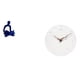 thumbnail image 1 of Escultura de figura de pensador abstracto y reloj de pared silencioso, adorno decorativo versátil para oficina, bar, boda, hogar, cocina, sala de estu, 1 of 8