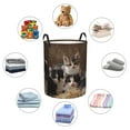 thumbnail image 6 of Kll Cat Family Waterproof Foldable Laundry Hamper Bucket With Handles For Storage Bin,Kids Room,Home Organizer (Small), 6 of 8