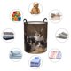 thumbnail image 4 of Fotbe Cat Family Cesto de Ropa con Asas, Cesto Impermeable de Gran Capacidad, Bolsa de Lavado para Dormitorio, Cesto de Ropa con Ruedas y Asas-Small, 4 of 6