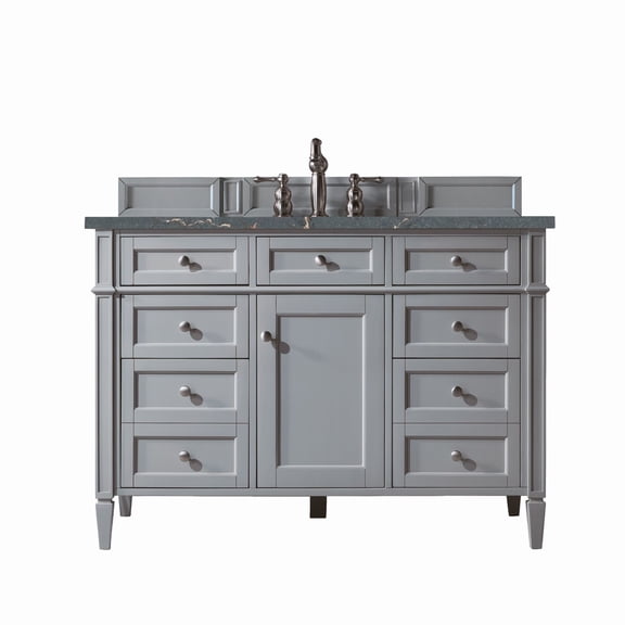 James Martin Vanities 650-V48-3Pbl Brittany 48" Single Basin Poplar Wood Vanity Set - Grey