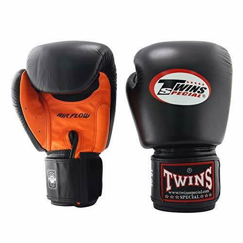 Twins Deluxe Boxing Gloves Adult Muay Thai Sparring Gloves Black 12oz 14oz 16oz 