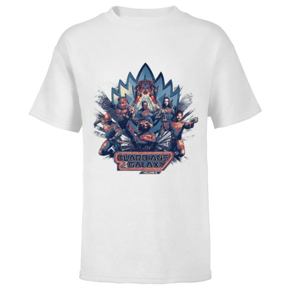 Marvel Guardians of the Galaxy Volume 3 Team Action Bowie - Short Sleeve T-Shirt for Kids - Customized-White