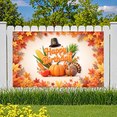 thumbnail image 6 of Autumn Leaves Happy Birthday Decorative Pumpkin Celebration Banner for Thanksgiving Indoor Party Seasonal Event, 6 of 7