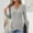 Gray, variant on Abomasnow Sweaters for Women Casual Long Sleeve V Neck Shirts Loose Fit Button Knitted Pullover Tunic Tops S-2XL