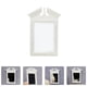 thumbnail image 5 of KAKOWELY 1 miniespejo decorativo para casa, accesorio para microescenas (blanco), 5 of 5