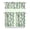 Cactus, variant on Boho Cactus Kitchen Curtains Set of 3 - Southwestern Succulent Tier Curtains with Rod Pocket for Small Windows (White Semi-Sheer)