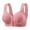 Pink, variant on UngA Women Seamless Bra Floral Wirefree Elder Woman Bra Front Button Closeure Soft Cotton Bra for Mom Grandma Gift Bra Light Yellow,M