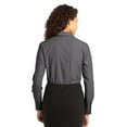 thumbnail image 2 of Port Authority Ladies Crosshatch Easy Care Shirt-2XL (Soft Black), 2 of 2