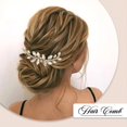 thumbnail image 2 of Crystal Bride Wedding Hair Comb Silver Bridal Hair Piece Rhinestone Hair Accessories for Women and Girls (A-Silver) (A-Silver), 2 of 4