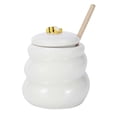 thumbnail image 3 of Latas selladas de cerámica con tapa de , contenedor de alimentos, tanque de almacenamiento de azúcar, tarro de almacenamiento para Blanco Soledad tarro de miel, 3 of 10