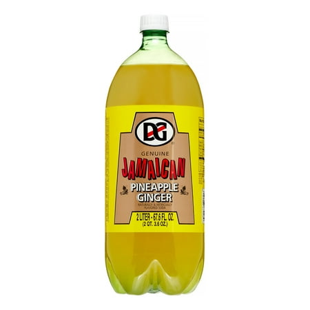 D & G Jamaican Soda, Pineapple Ginger, 67.6 Fl Oz