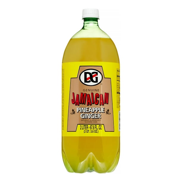 D & G Jamaican Soda, Pineapple Ginger, 67.6 Fl Oz, 1 Ct