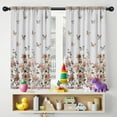 thumbnail image 5 of Blackout Kids Curtains,White Butterfly Rose Pattern Childrens Insulated Curtains Set Of 2,Bedroom Essentials,Toddler Room Decor 42"x54", 5 of 5