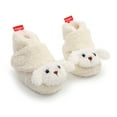 thumbnail image 6 of Newborn Baby Cozy Fleece Booties with Grippers Winter Slippers Socks Soft Sole Stay On Infant First Walker Crib Shoes 6-12 Months, 6 of 8