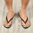 thumbnail image 6 of GZHJMY Flip Flops Slippers for Women/Men Outdoor Summer Beach Sandals Shower Shoes with Retro Beige Honey Bees And Sunflowers Element Summer Slippers, 6 of 7