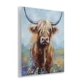 thumbnail image 3 of Stupell Industries Highland Cow with Daubed Flowers Wall Plaque Art design by Lindsay Kivi Fine Art, 14 x 11, 3 of 7