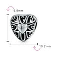 thumbnail image 3 of Vintage Style Filigree Cutout Multi Heart Shape Charm Bead .925 Silver, 3 of 3