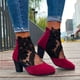 thumbnail image 1 of Sandalias de tacón alto informales con cremallera y flores transpirables de hilo de red para mujer de estilo étnico Wmkox8yii  nm3201, 1 of 9